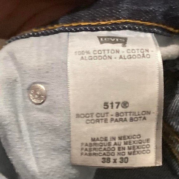 Levi's 517 bootcut jeans 100% cotton vtg y2k - Picture 3 of 8
